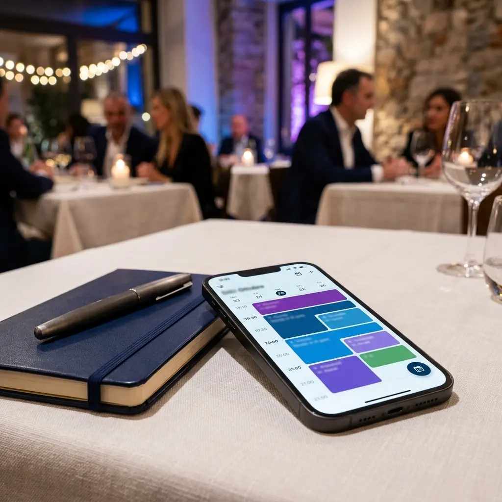 Prenotazione salvata in agenda sul telefono